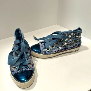 ASN Limited jeweled fashion sneakers.